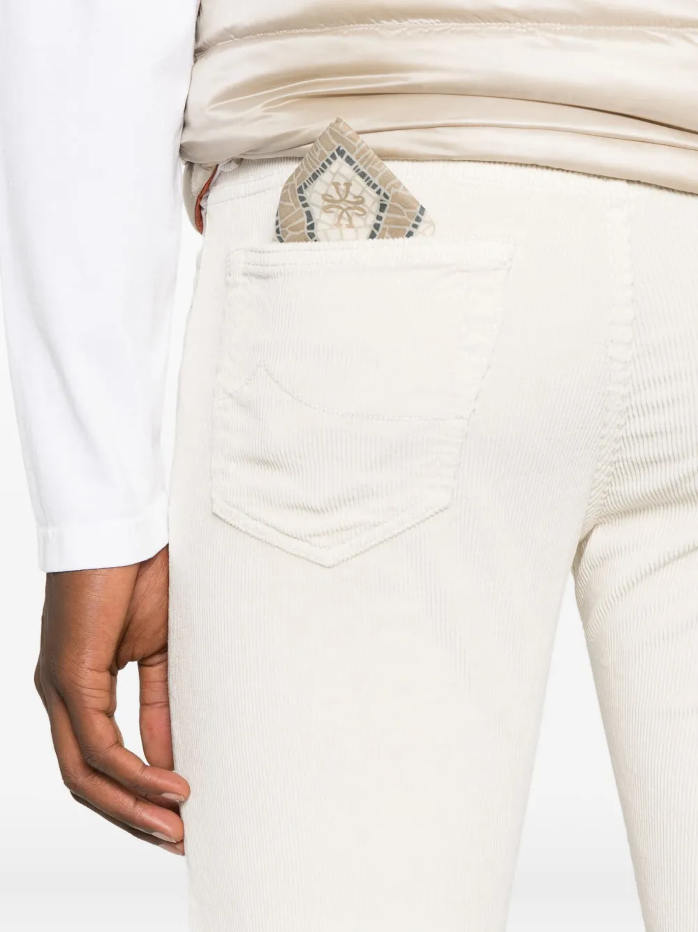 Jacob Cohën Straight broek Beige