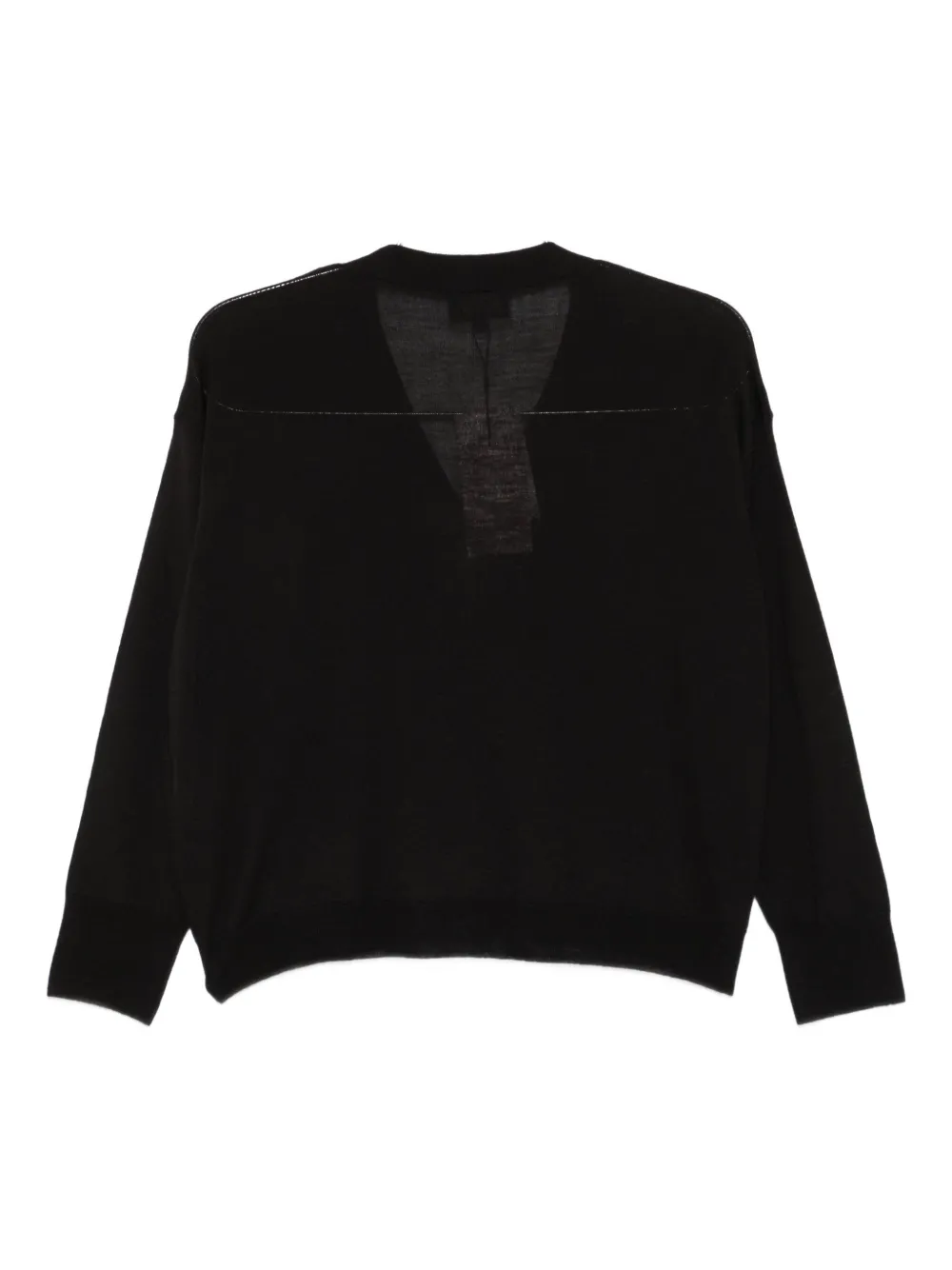 Soeur Idem Button-front V-neck Cardigan In Black