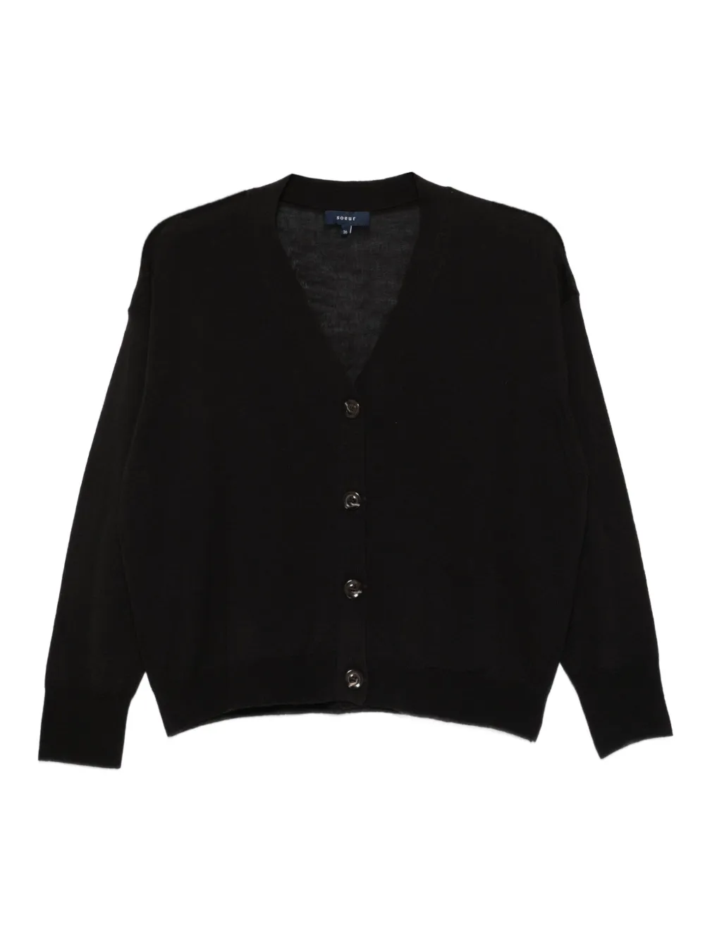 Soeur Idem button-front V-neck cardigan | Black | Image 1