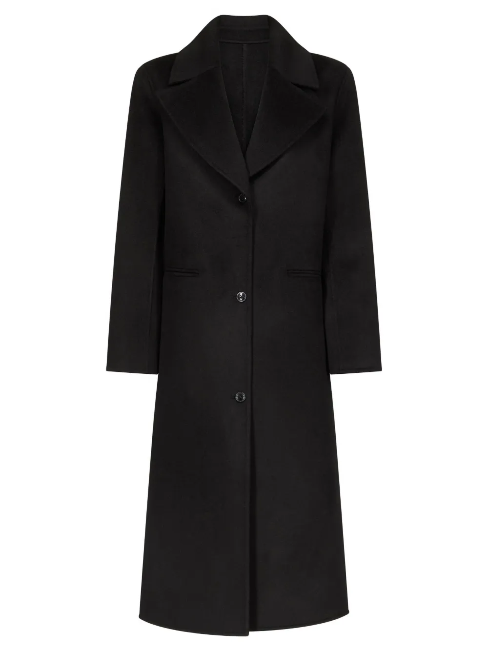 Loulou Studio Mill Wool And Cashmere Long Coat In Black
