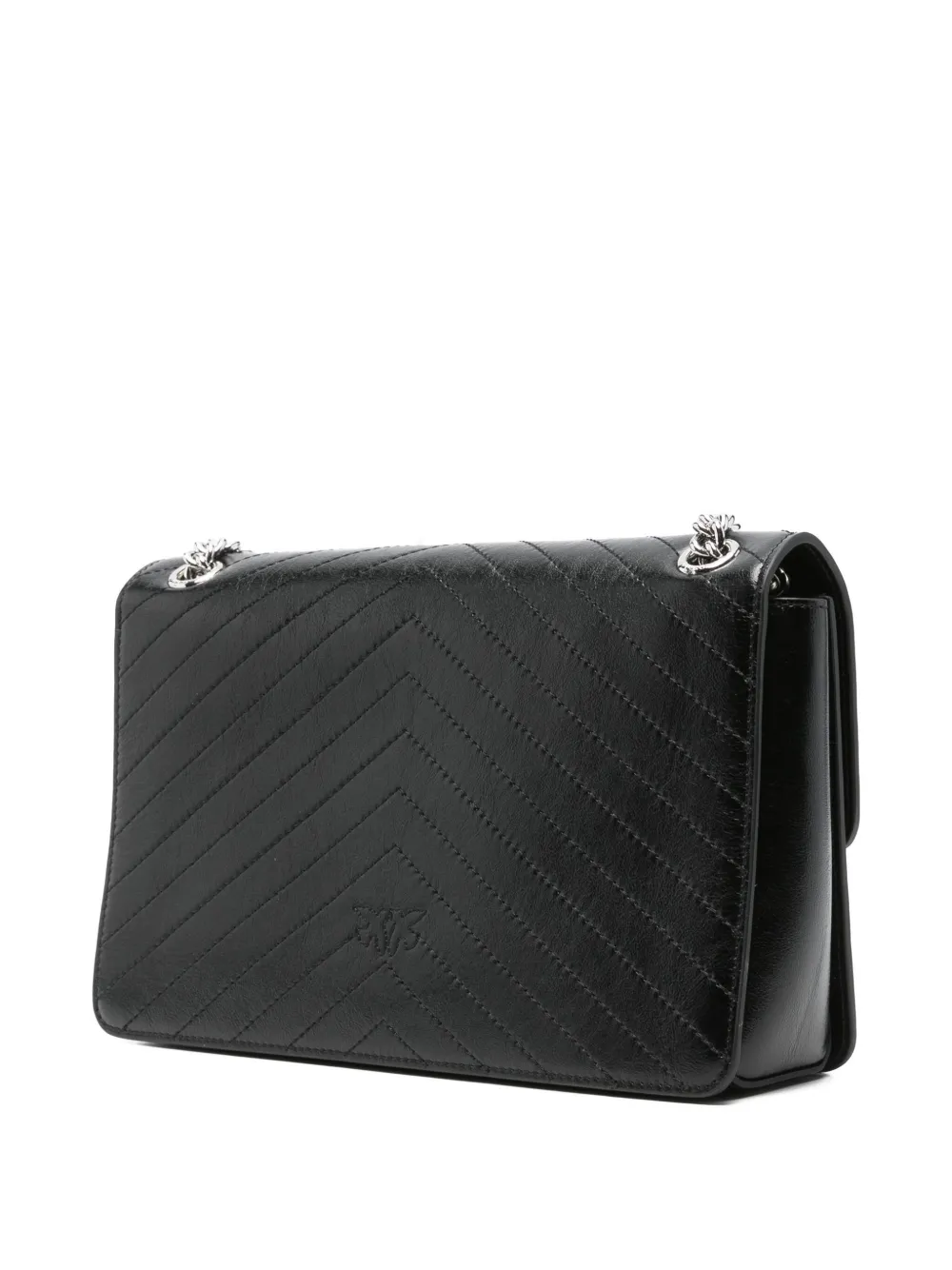 Pinko Love One Light Crossbody Bag In Black