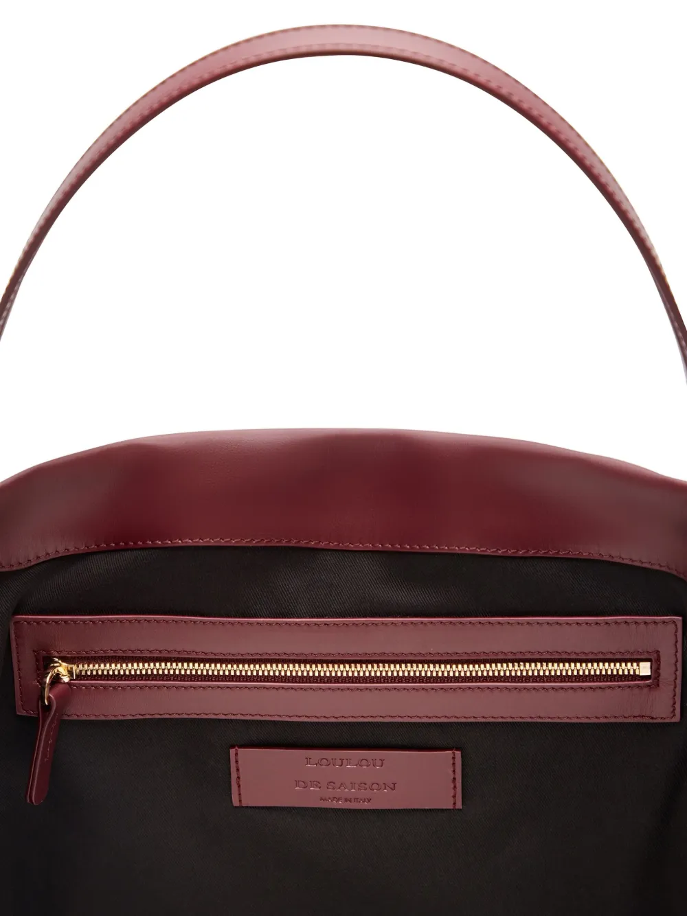 Loulou Schoudertas met logoprint Rood