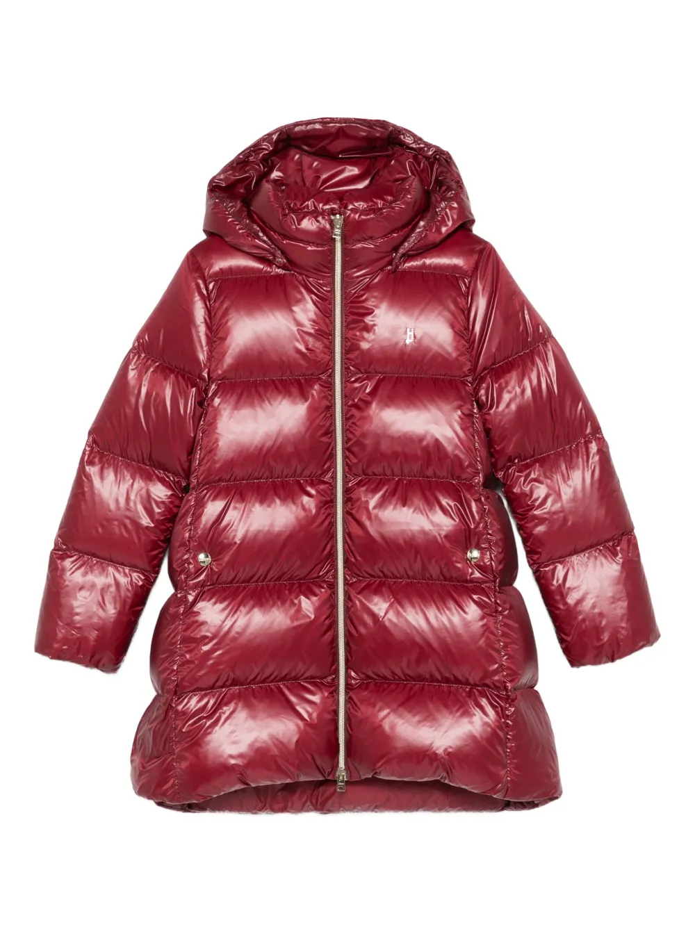 Herno Kids Gefütterter Kapuzenmantel | Rot | Image 1