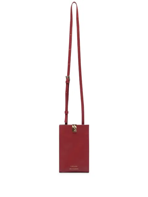 Loulou clasp-detail leather shoulder bag