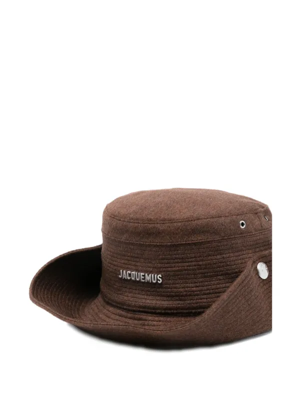 Jacquemus Le Bob de-Nimes Bucket Hat | Brown | FARFETCH