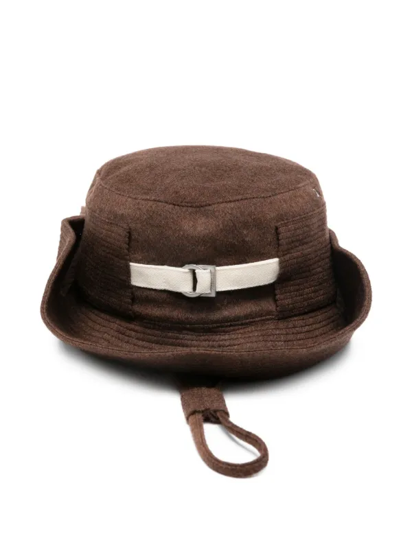 Jacquemus Le Bob de-Nimes Bucket Hat | Brown | FARFETCH display picture 1