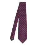 Saint Laurent Pre-Owned 1990 patterned silk tie - Blue