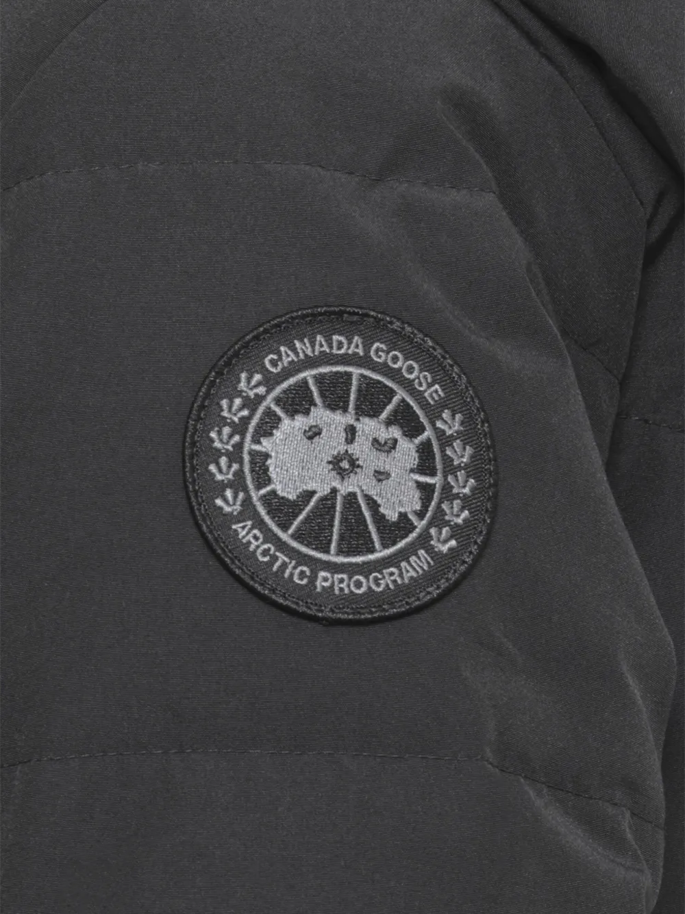 Canada Goose Padded Parka Removable Hood In Black