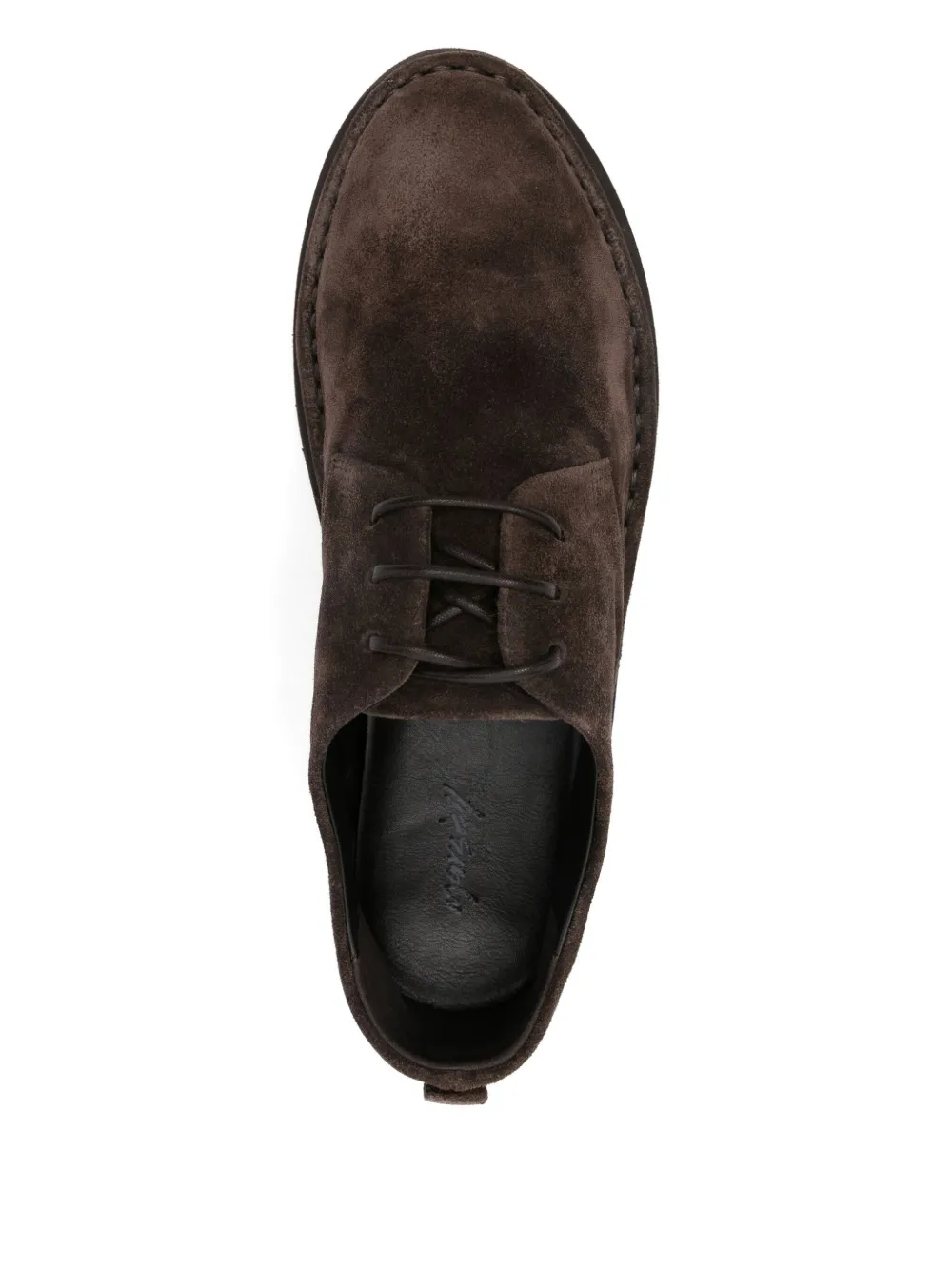 Marsèll Sancrispa Suede Derby Shoes In Brown