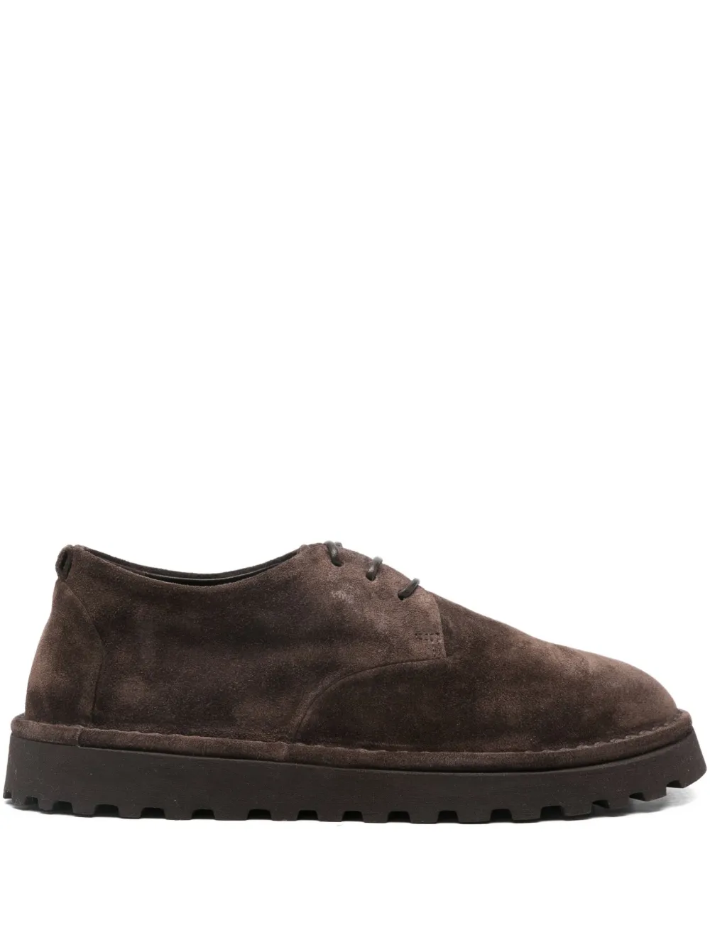 Marsèll Sancrispa Suede Derby Shoes In Brown