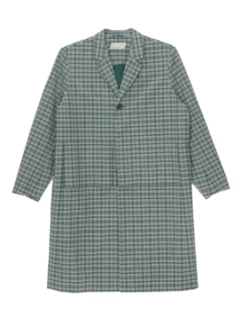 pet-tree-kor 格纹单排扣外套