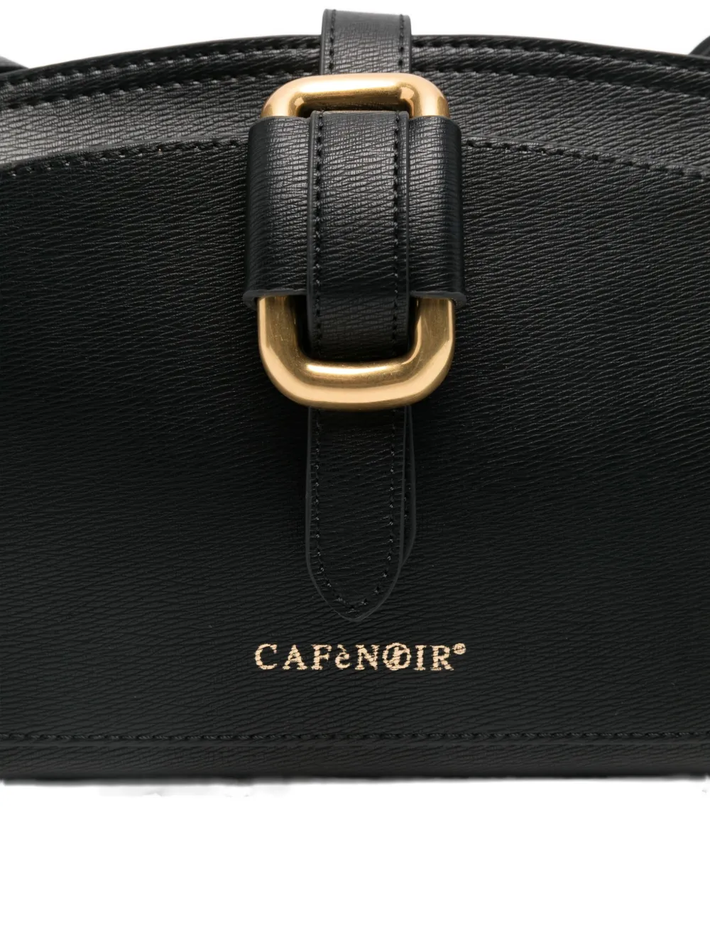 Cafènoir Buckle-fastening Shoulder Bag In Black