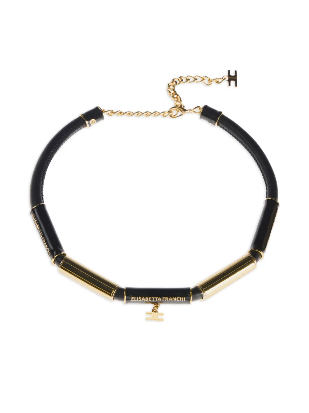 Elisabetta Franchi tubular necklace | Black | Image 1
