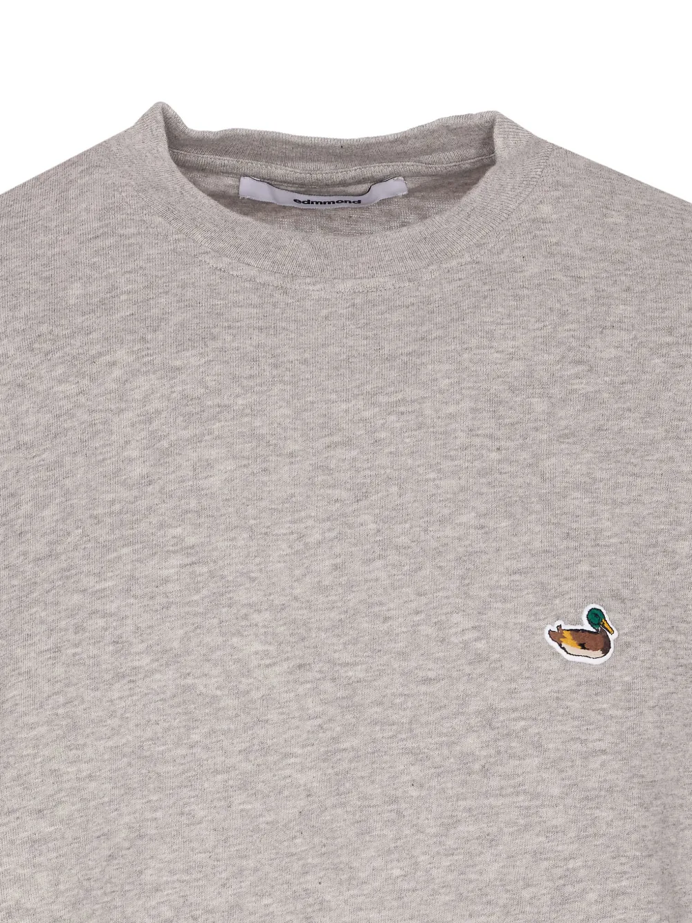 Edmmond Studios Patch-logo Crew-neck T-shirt In Gray