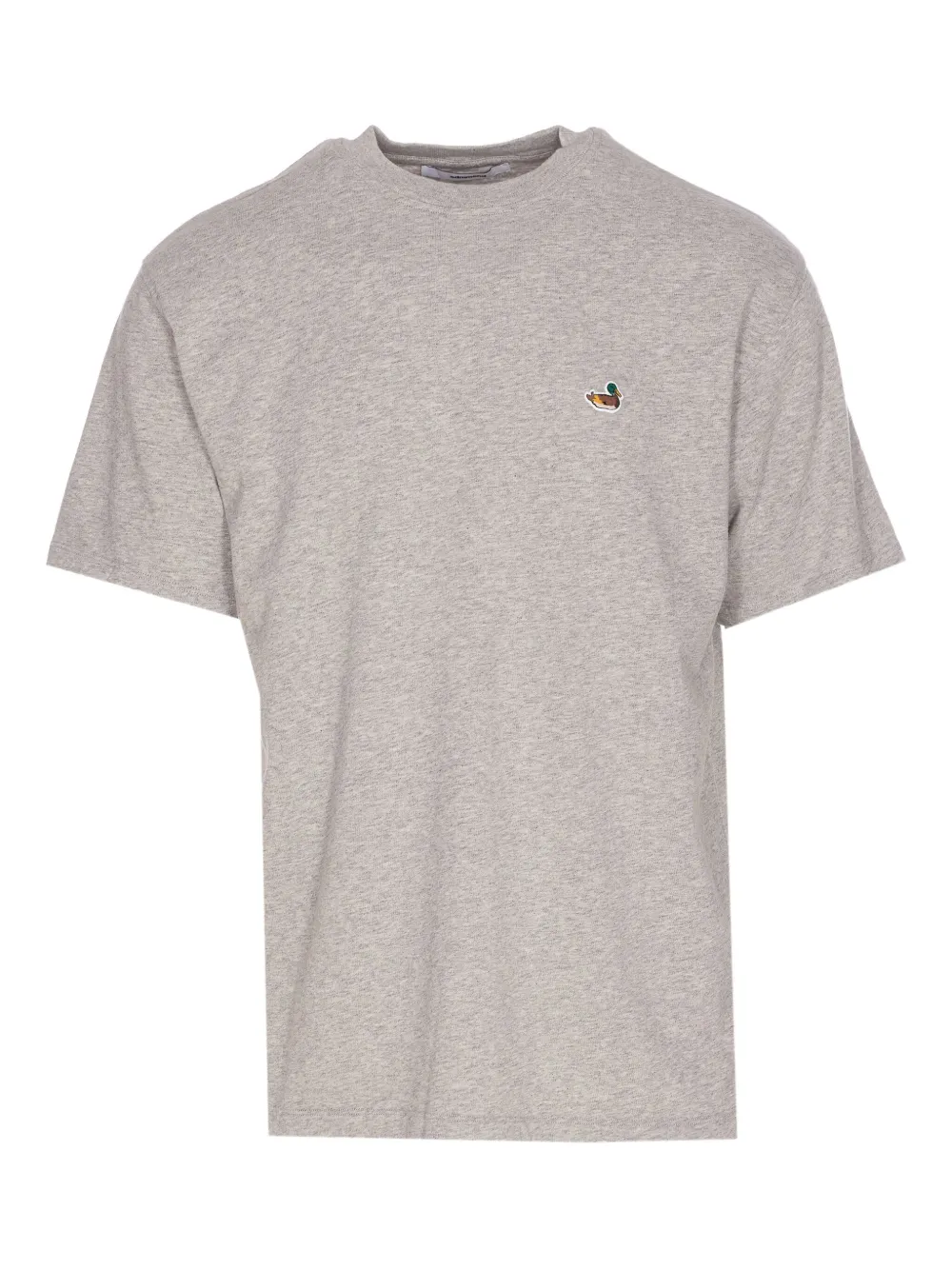 Edmmond Studios Patch-logo Crew-neck T-shirt In Gray
