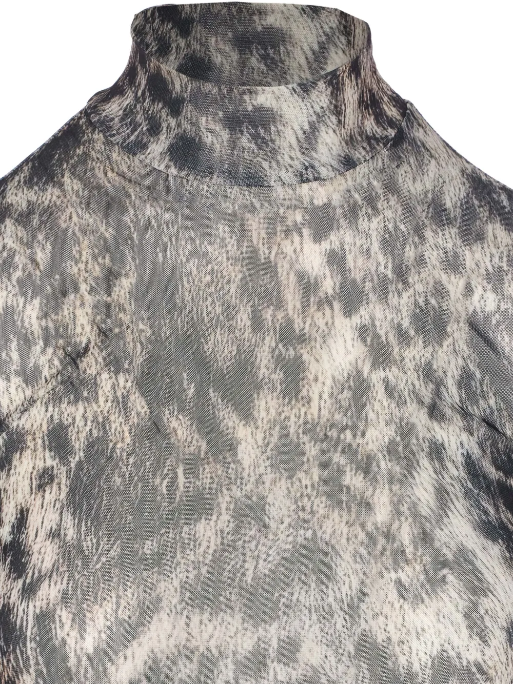 Aniye By Leopard-print High-neck Bodysuit In Black