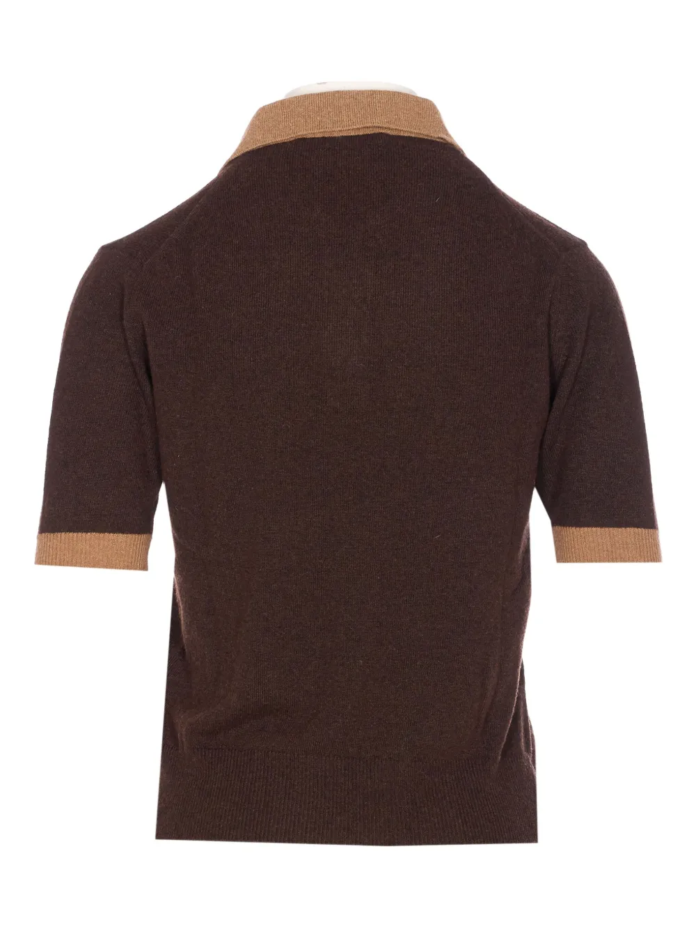 MAR DE MARGARITAS contrast-collar polo shirt - Bruin