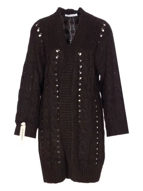 MAR DE MARGARITAS cable-knit open-weave cardigan