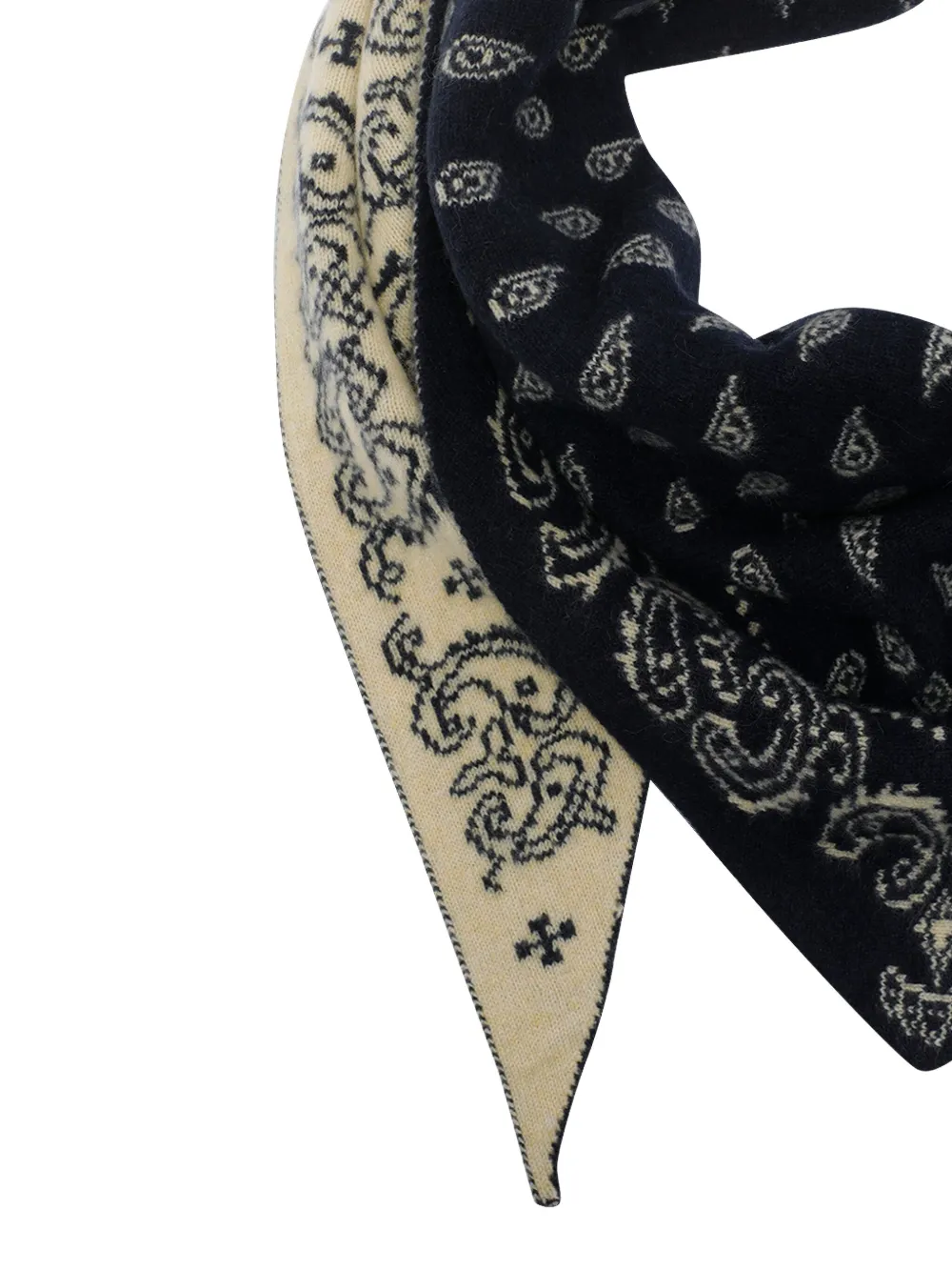 Guest In Residence paisley-patterned cashmere scarf - Beige