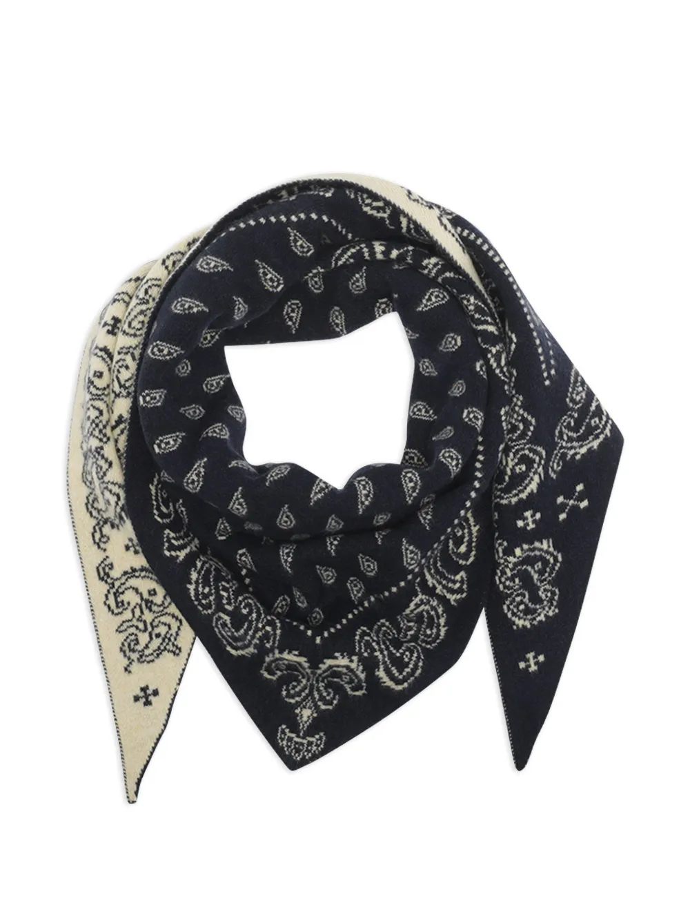 Guest In Residence paisley-patterned cashmere scarf - Toni neutri