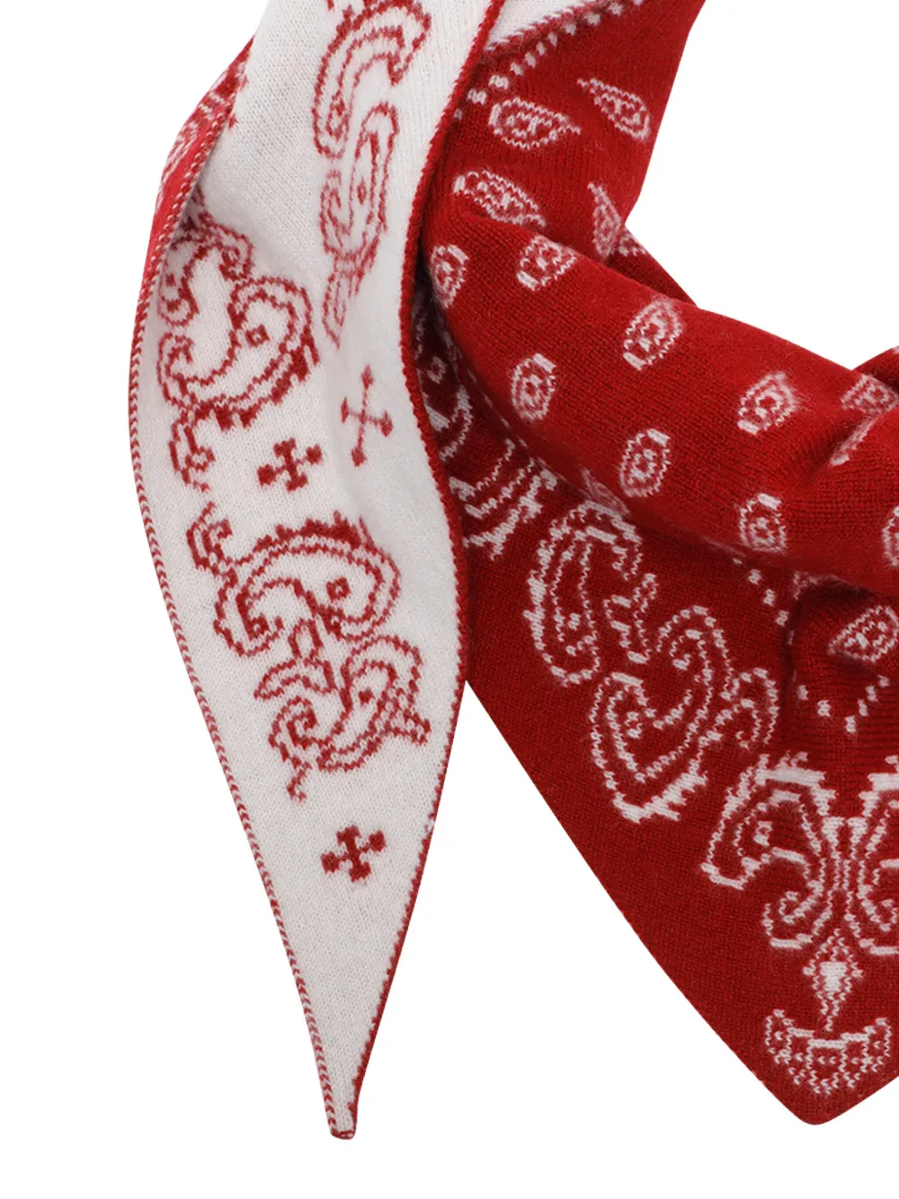 Guest In Residence Paisley-patterned Scarf In Red