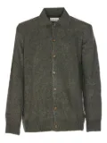 NN07 button-front V-neck cardigan - Green