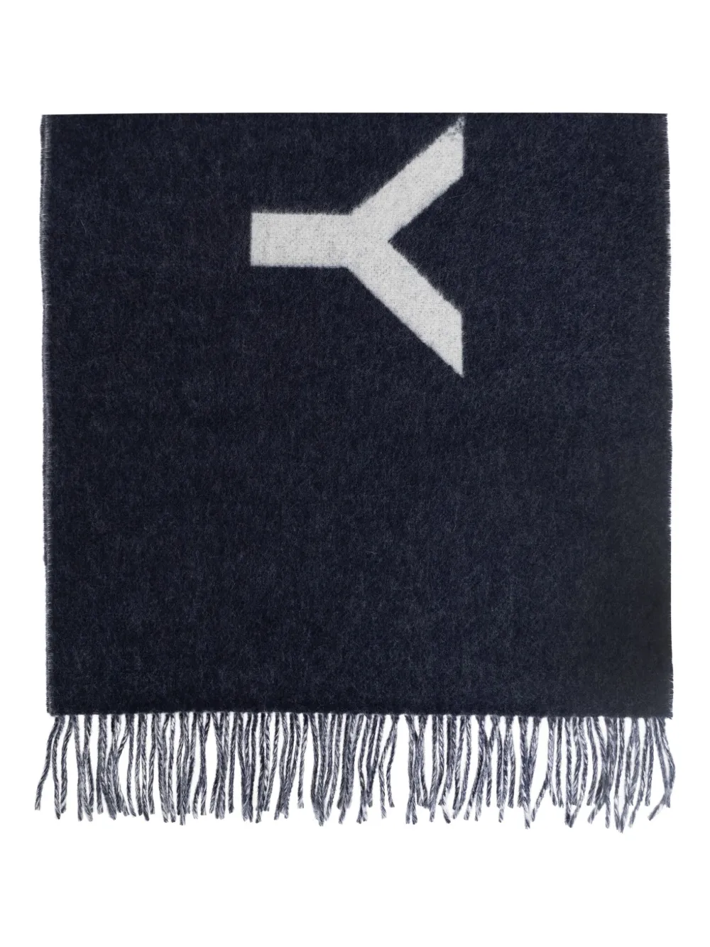 Bally bufanda con logo y flecos | azul | Image 1