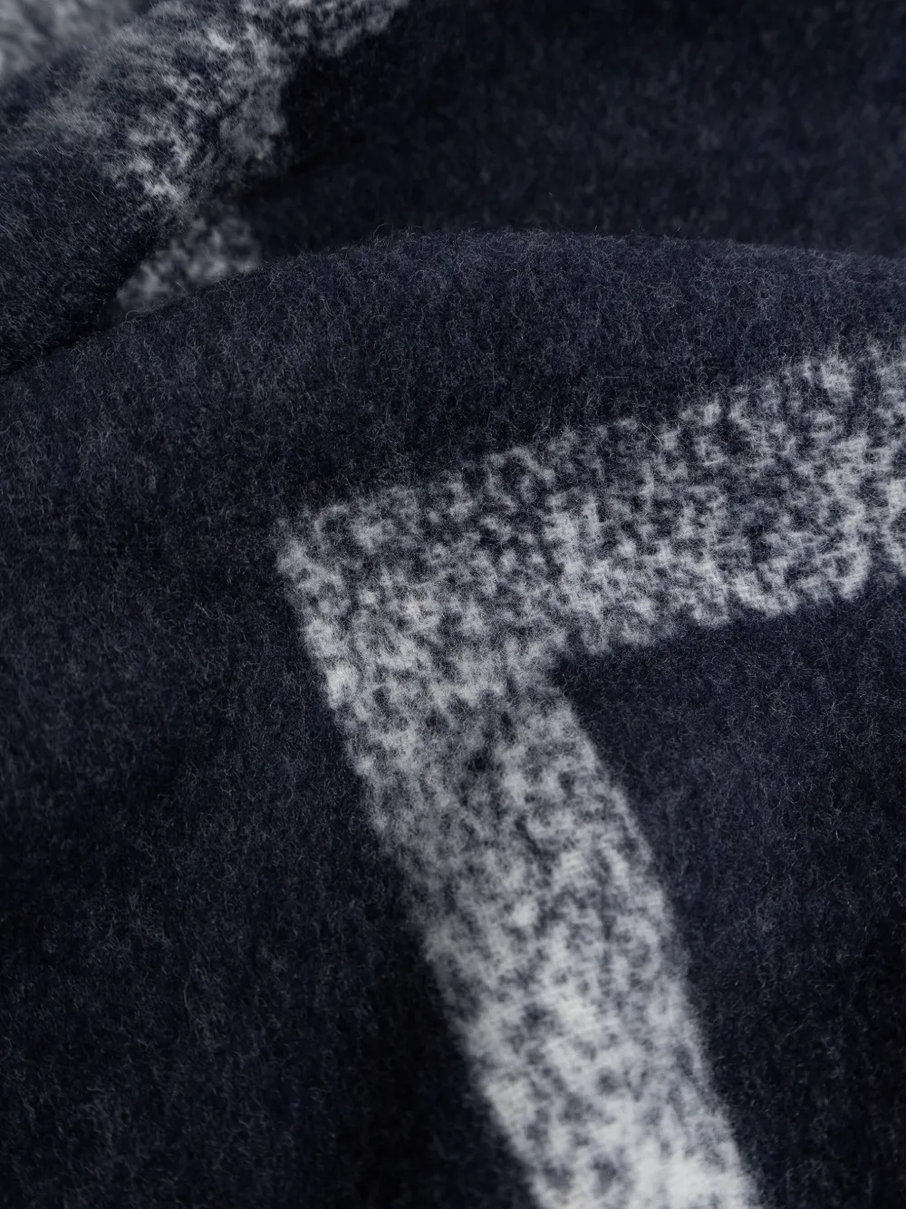 Bally Sjaal met franje Blauw