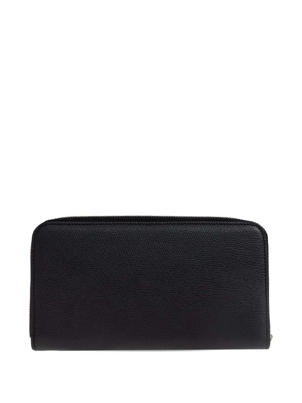 Bally Zip Leather Wallet In Black