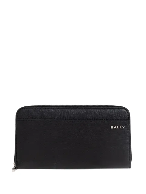 Bally zip leather wallet