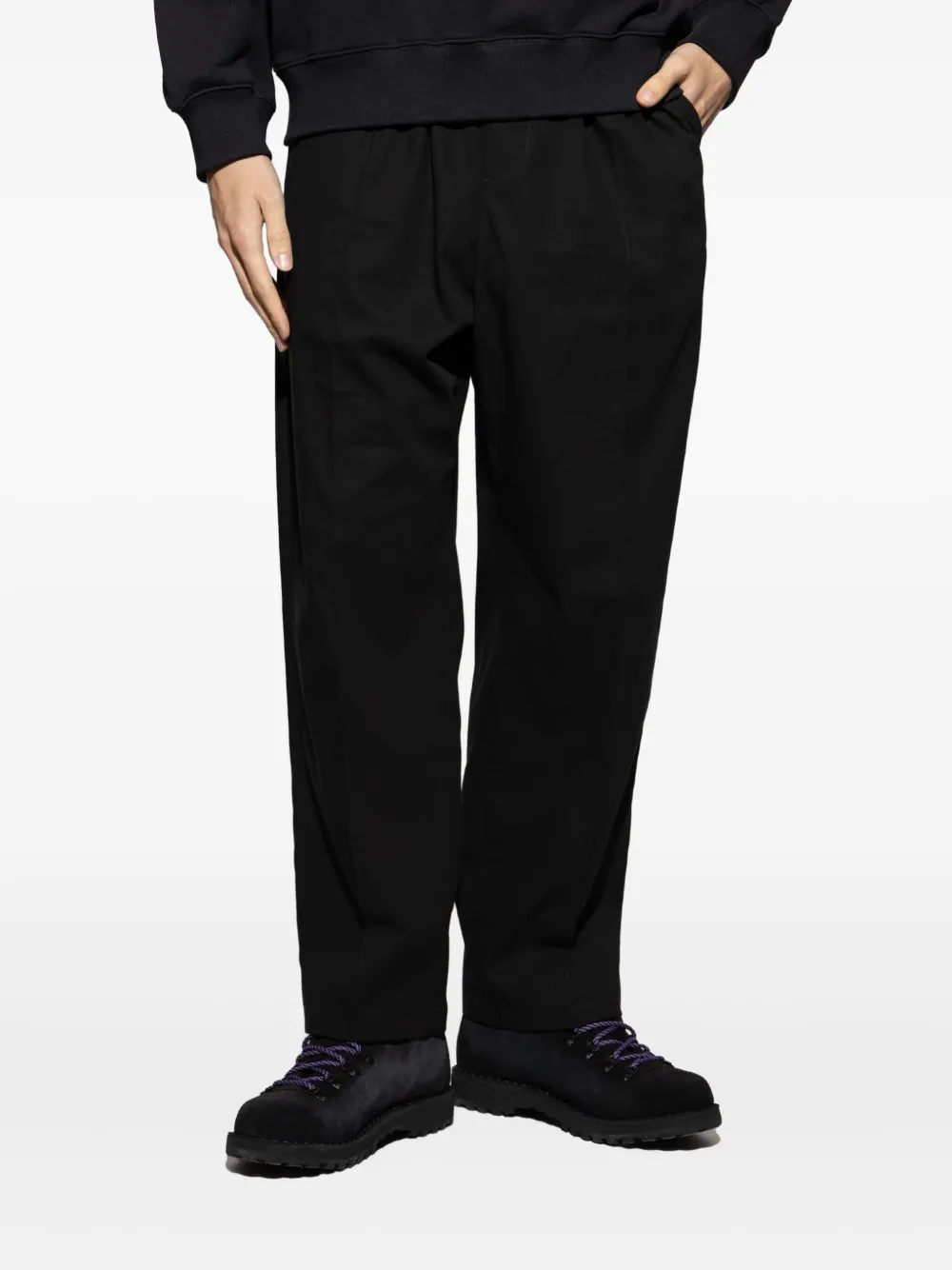 Maison Kitsuné Broek met logopatch Zwart