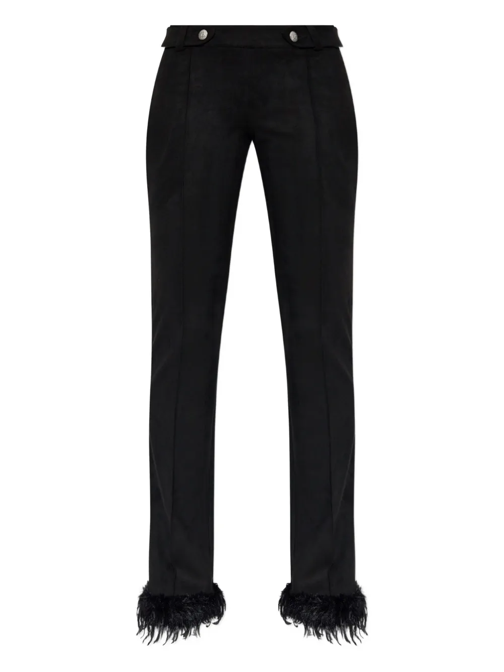 MISBHV Pantaloni con finiture in piume | nero | Image 1