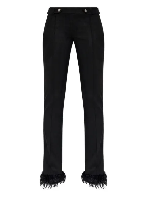 MISBHV feather-trim trousers