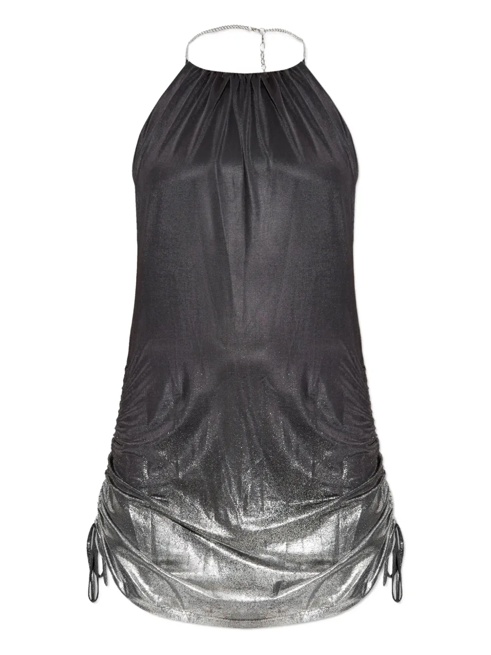 Diesel halterneck ruched dress - Grigio