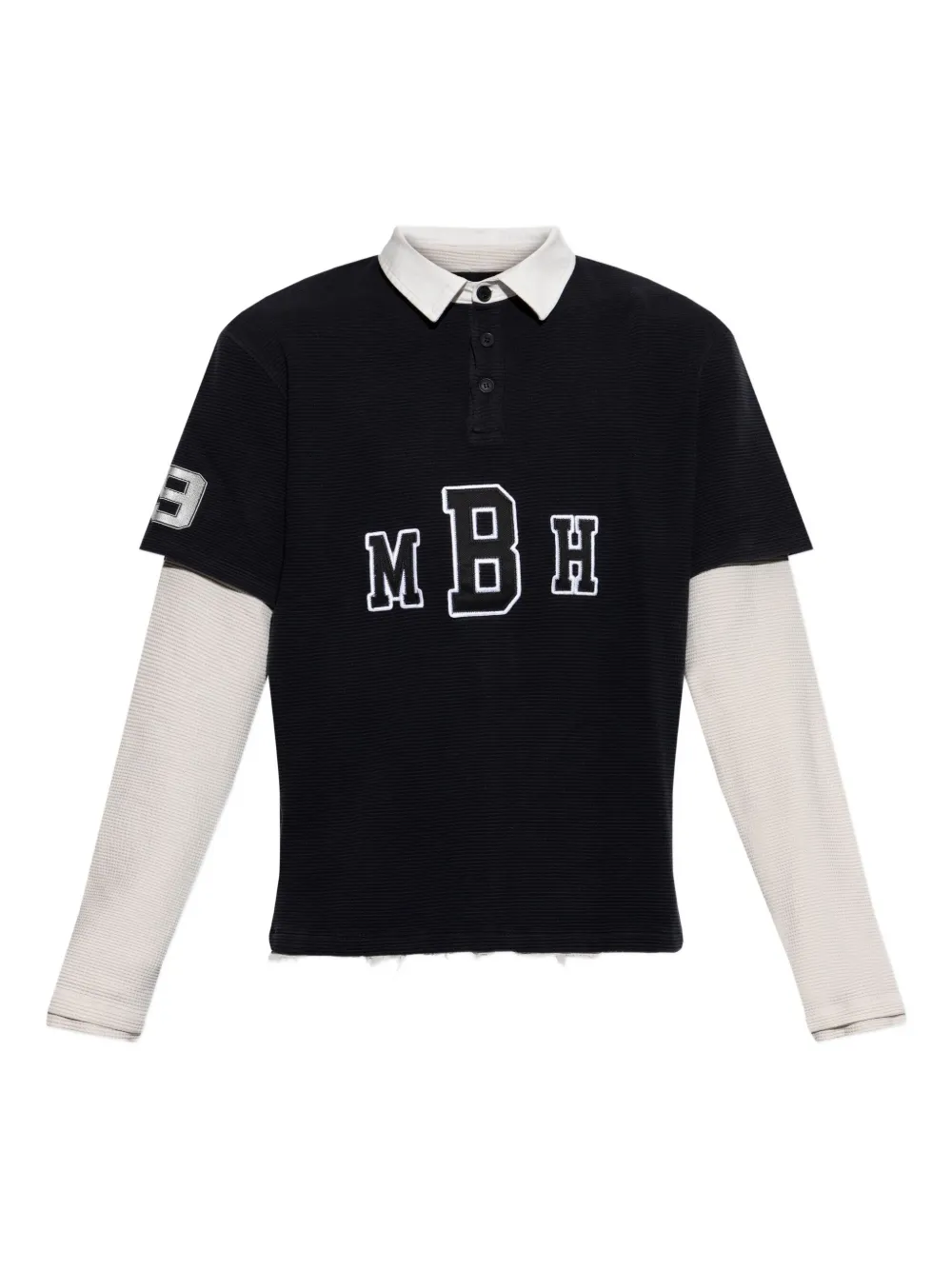 MISBHV playera tipo polo con logo bordado | azul | Image 1