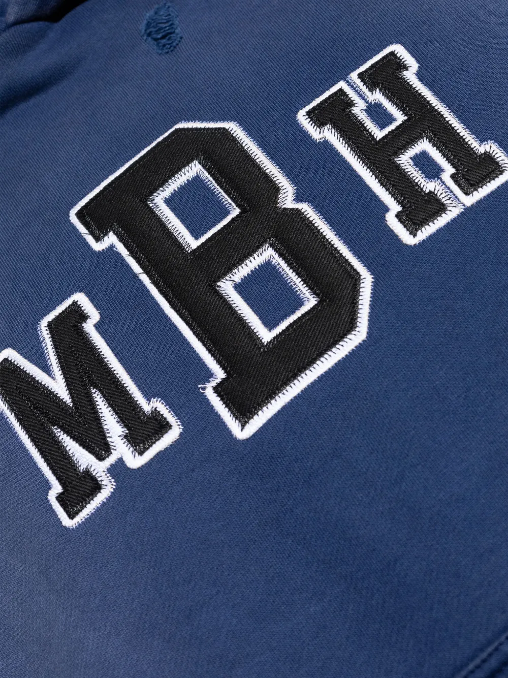 MISBHV Hoodie met geborduurd logo Blauw