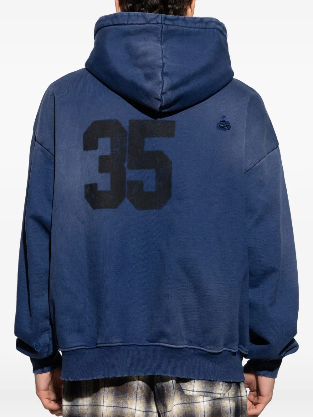 MISBHV Hoodie met geborduurd logo Blauw