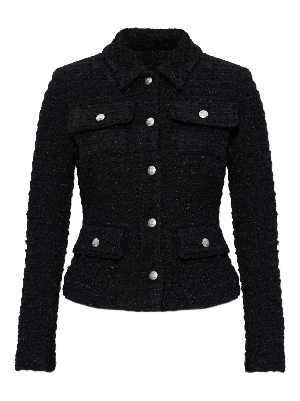 MISBHV single-breasted tweed jacket | Black | Image 1