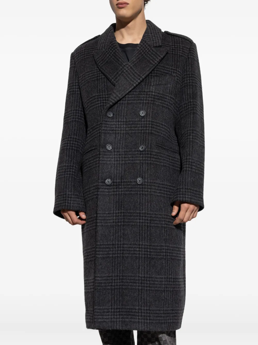 MISBHV Geruite jas Zwart