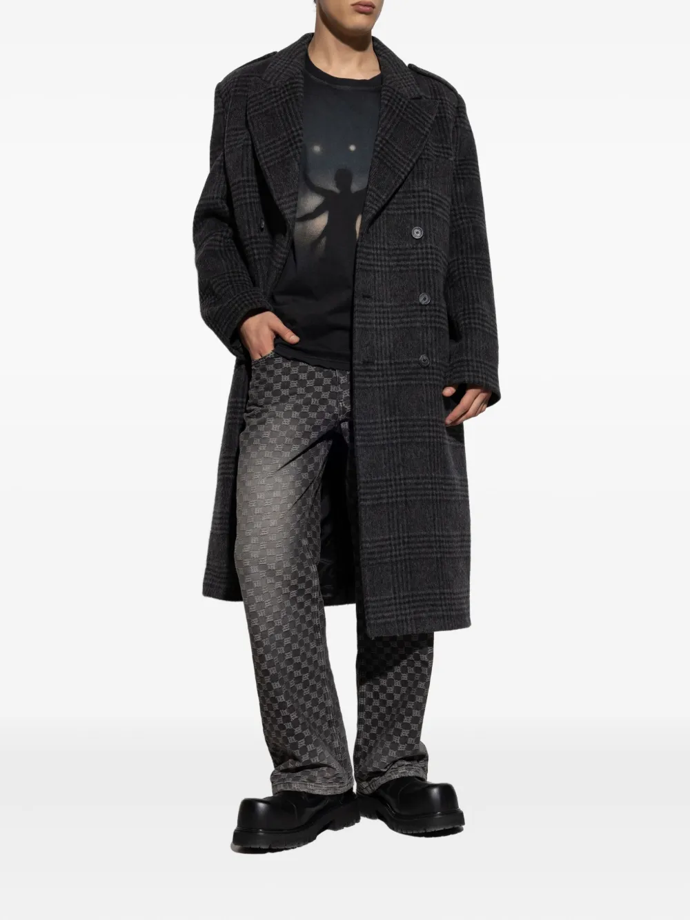 MISBHV checked double-breasted coat | Double Breasted Coats | Image 2