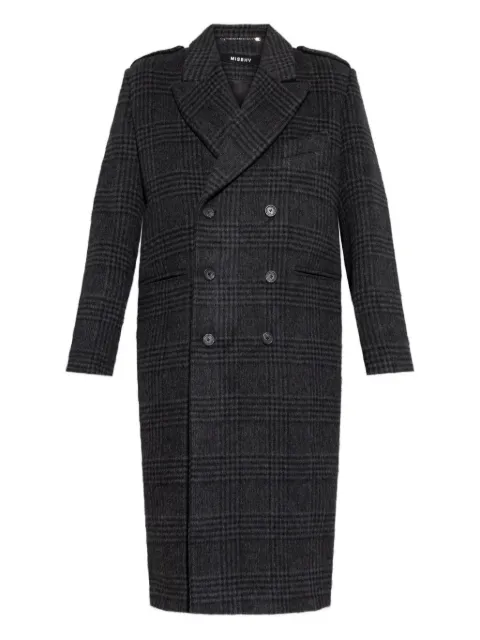 MISBHV checked double-breasted coat