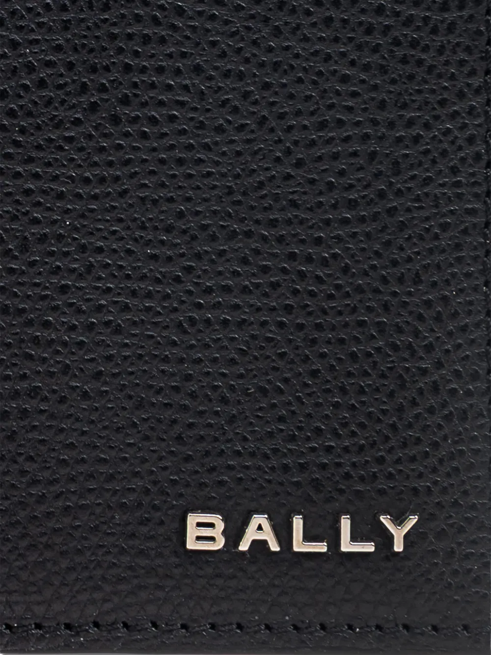 Bally Leren pasjeshouder Zwart