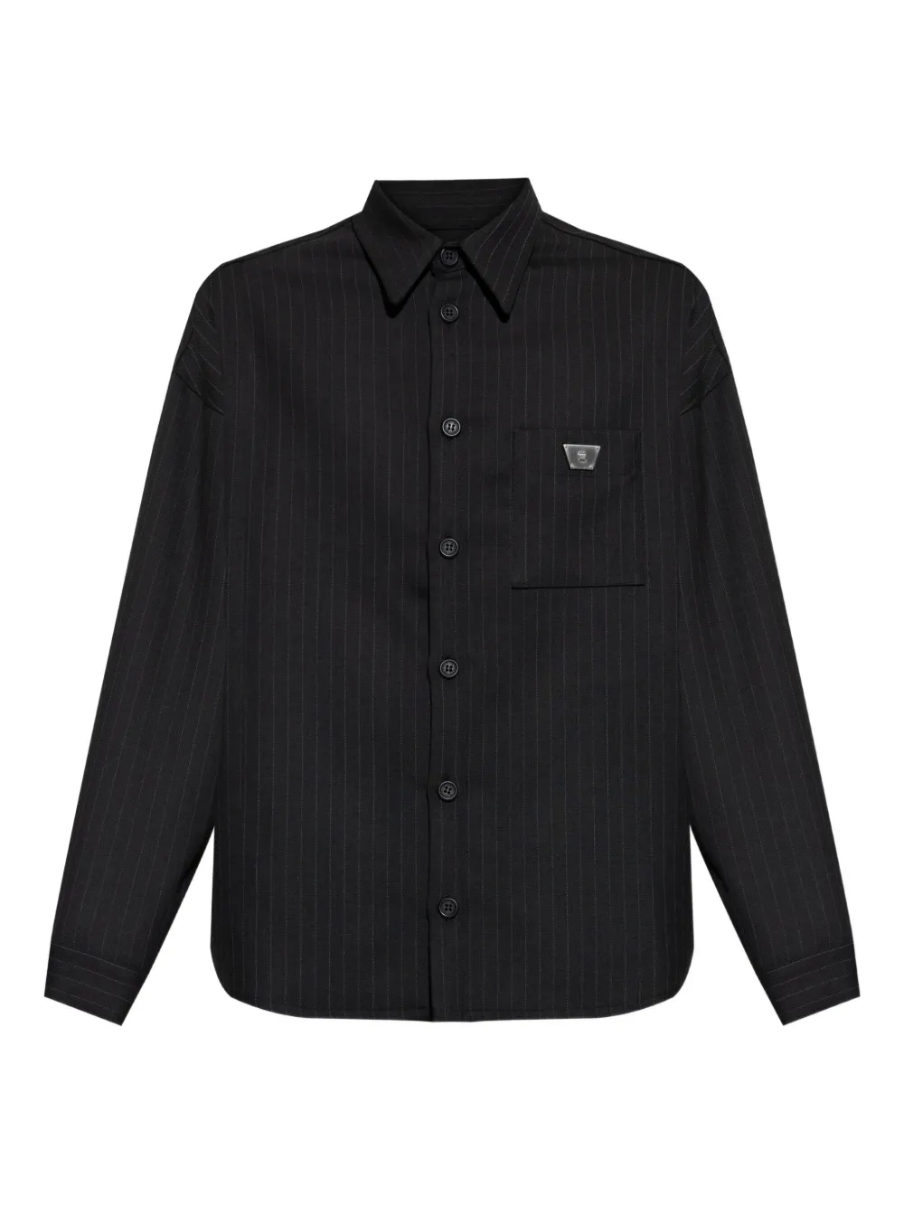 MISBHV pinstriped overshirt | Black | Image 1
