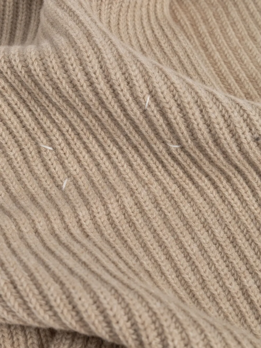 Maison Margiela Geribbelde sjaal Bruin