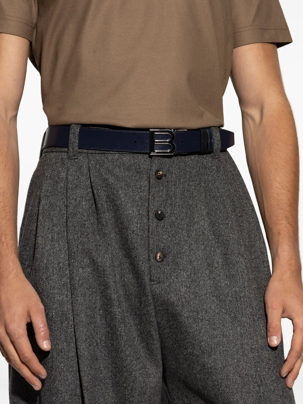 Bally Riem met logogesp Zwart