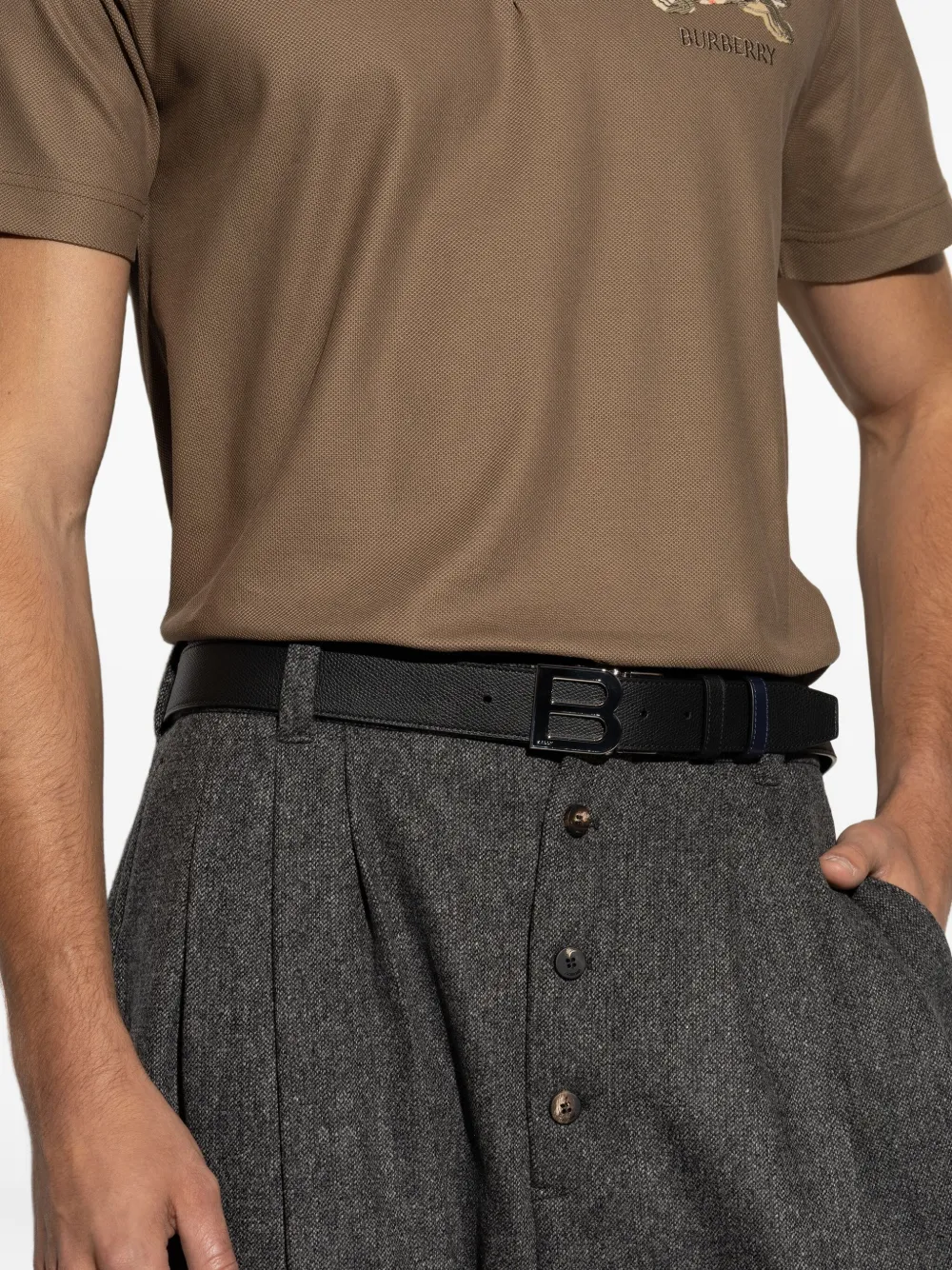 Bally Riem met logogesp Zwart