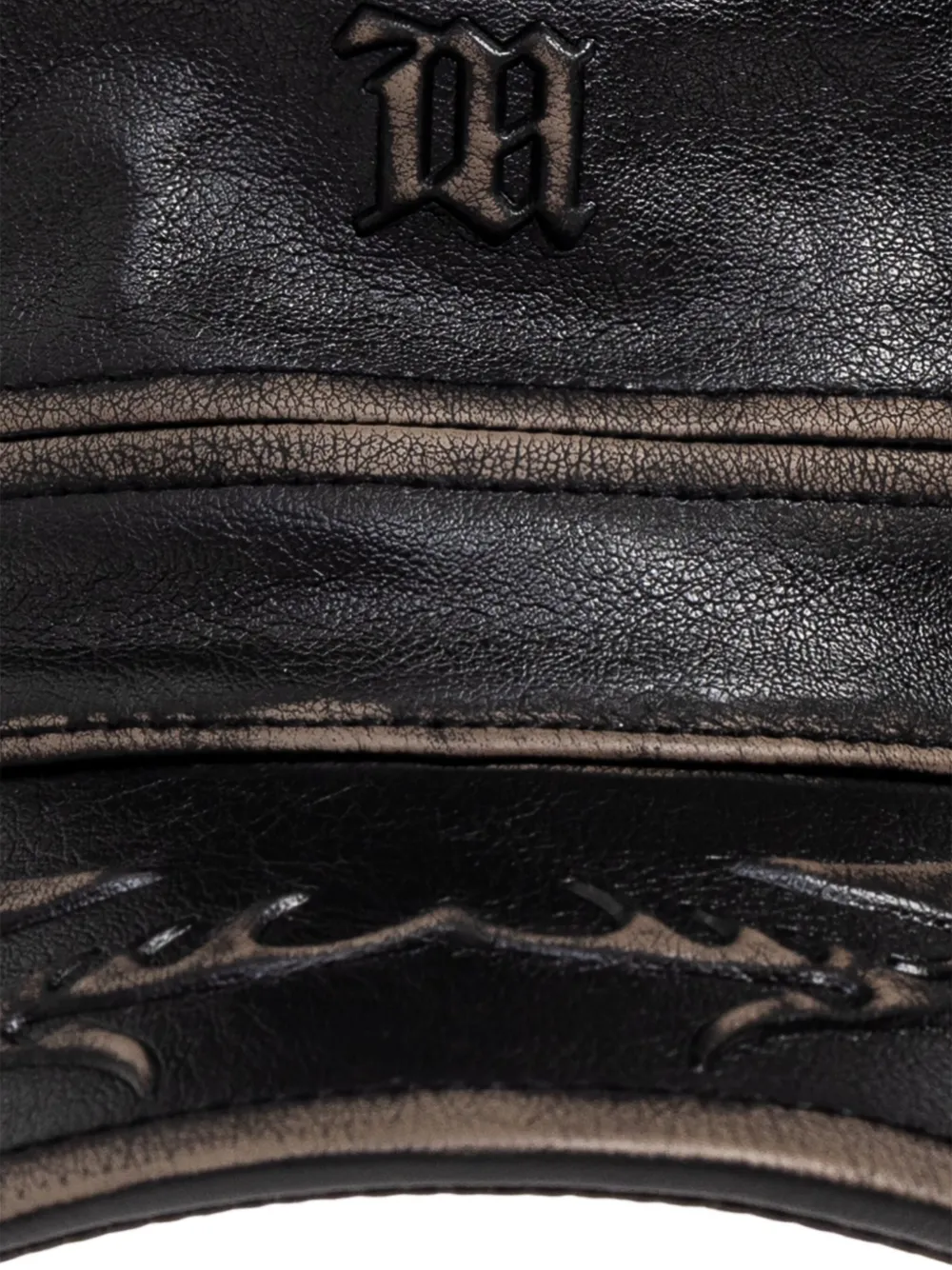 Misbhv Embossed-logo Cap In Black