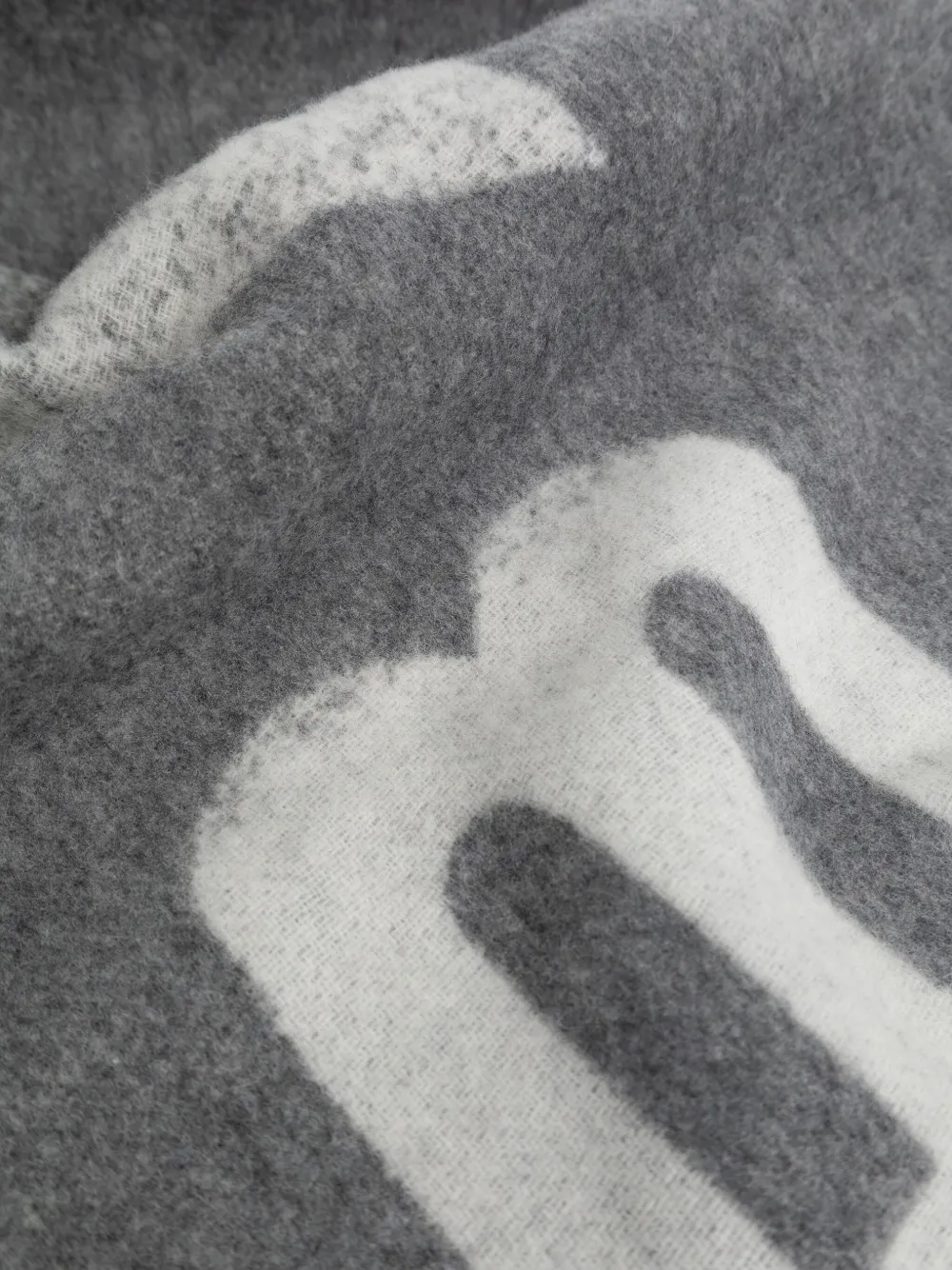 Bally Sjaal met logo Grijs