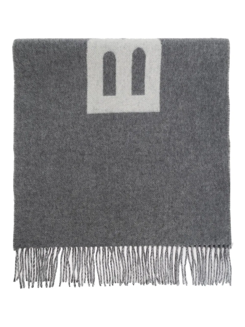 Bally mascada con logo y flecos | gris | Image 1