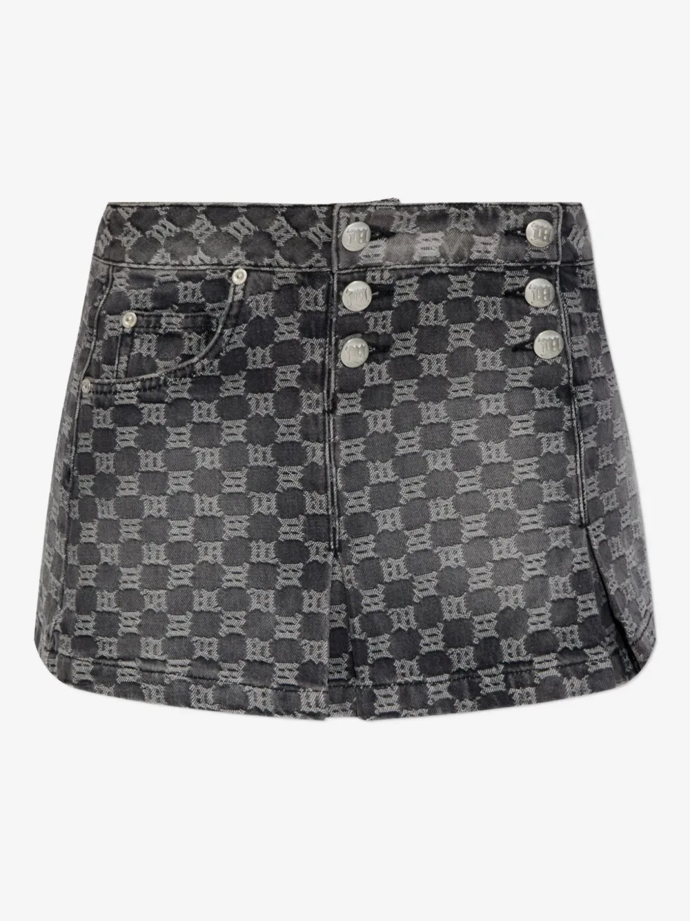 MISBHV buttoned patterned skirt | Black | Image 1